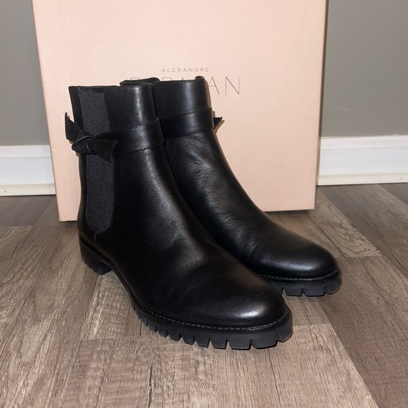 Alexandre Birman Clarita Rain Waterproof Black Bootie - Picture 9 of 12